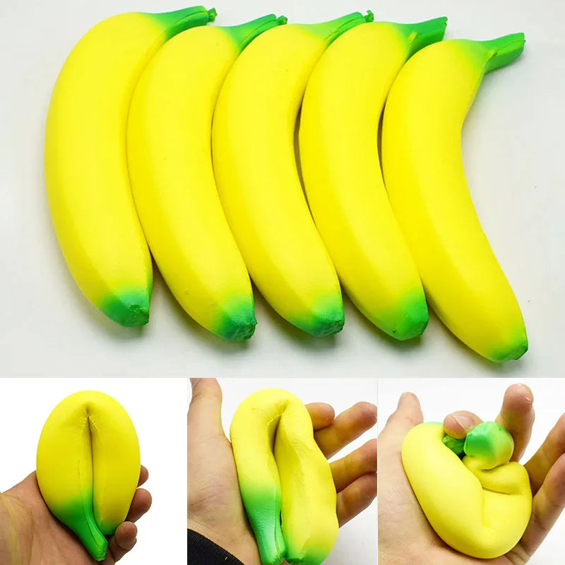 Anti-Stress Quetsch-Bananenspielzeug