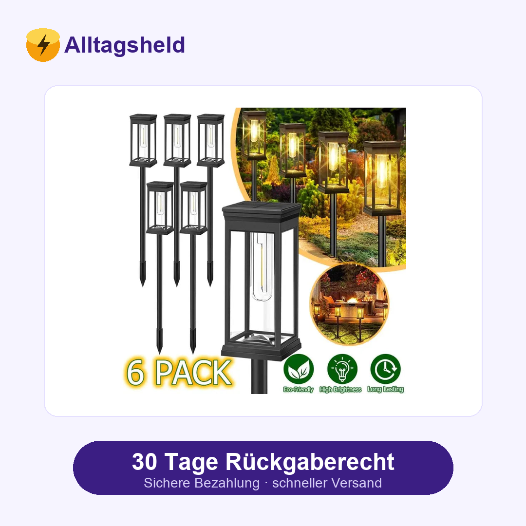 Wasserdichte Solar-Wegeleuchte