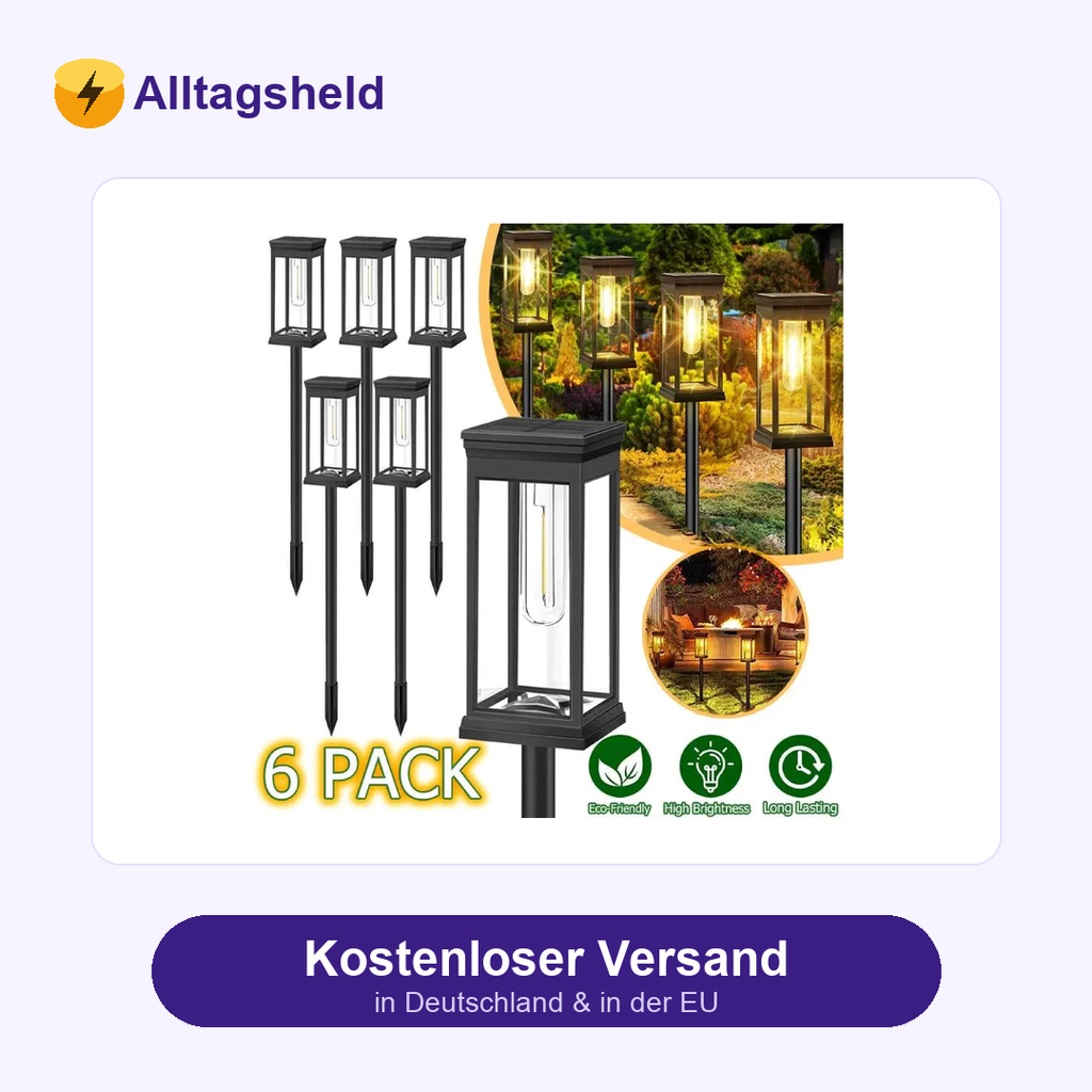 Wasserdichte Solar-Wegeleuchte