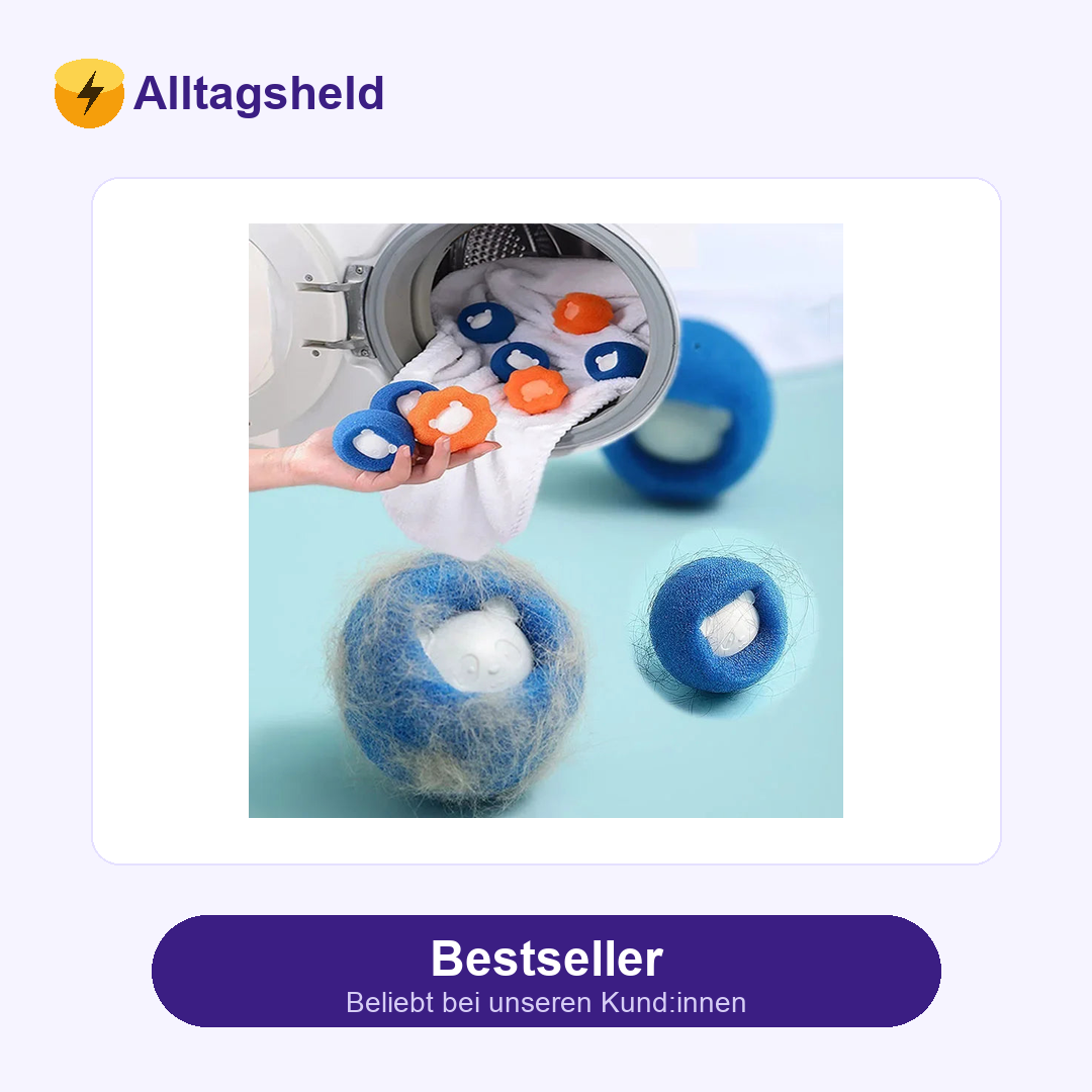 Wiederverwendbarer Fusselball für Tierhaare