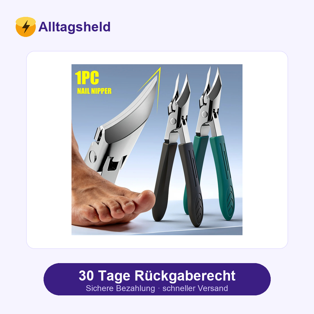 Ergonomischer Nagelknipser für dicke Nägel