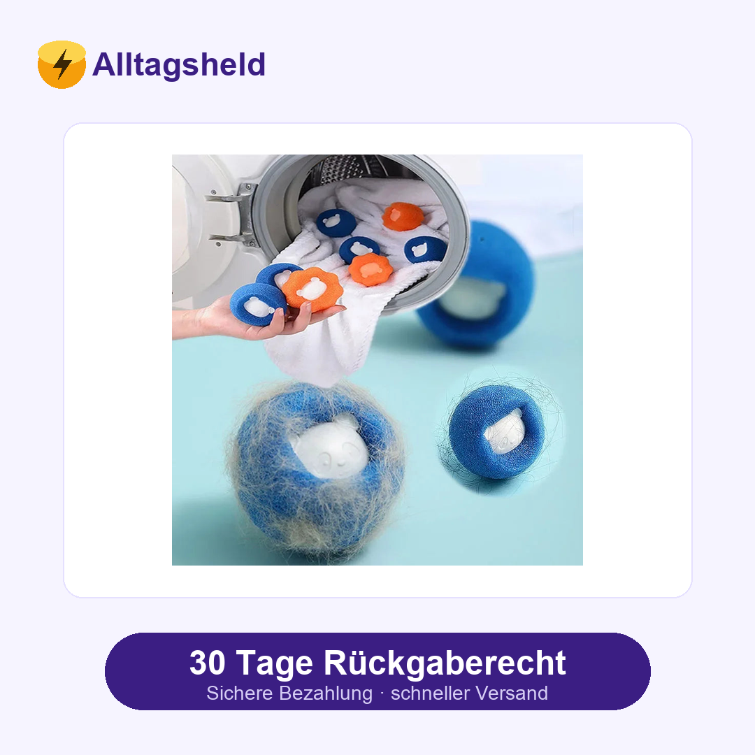 Wiederverwendbarer Fusselball für Tierhaare