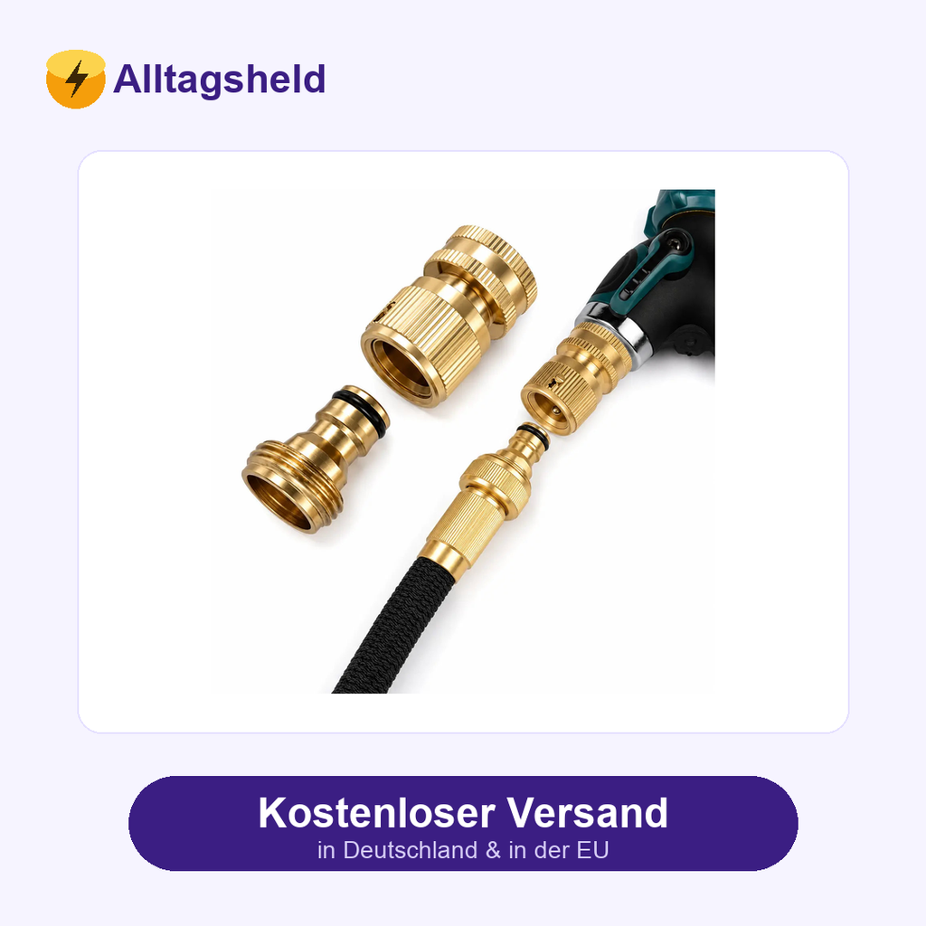 Messing-Schnellkupplung für Gartenschlauch (3/4 Zoll)