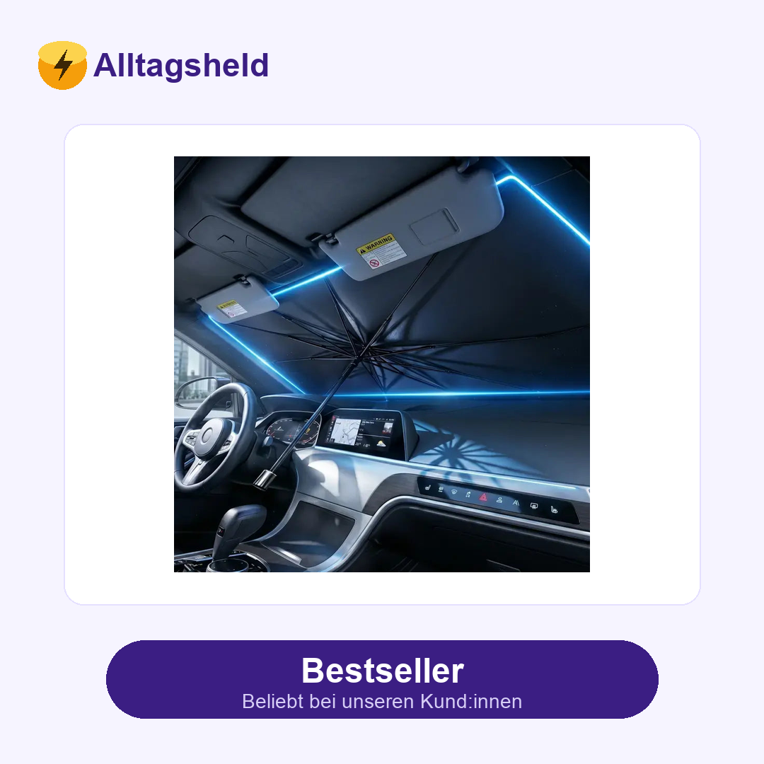 Faltbarer Auto-Sonnenschutz für die Windschutzscheibe