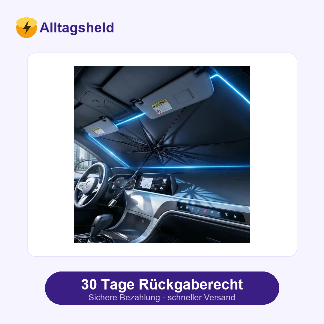 Faltbarer Auto-Sonnenschutz für die Windschutzscheibe