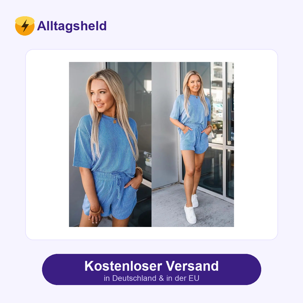 Kurzarm-Set: T-Shirt & Shorts