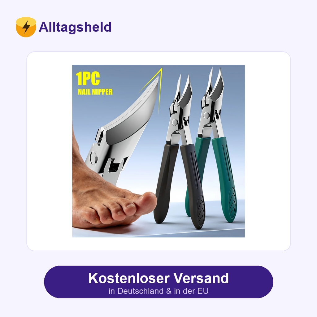 Ergonomischer Nagelknipser für dicke Nägel