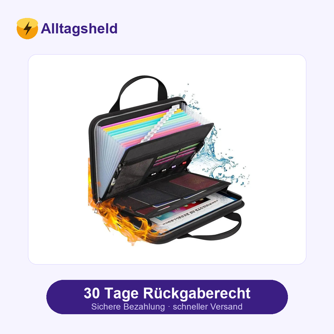 Dokumenten-Organizer im Akkordeon-Stil
