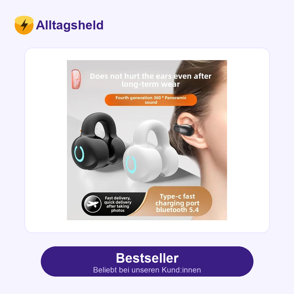 Bluetooth 5.3 Ohrbügel-Kopfhörer