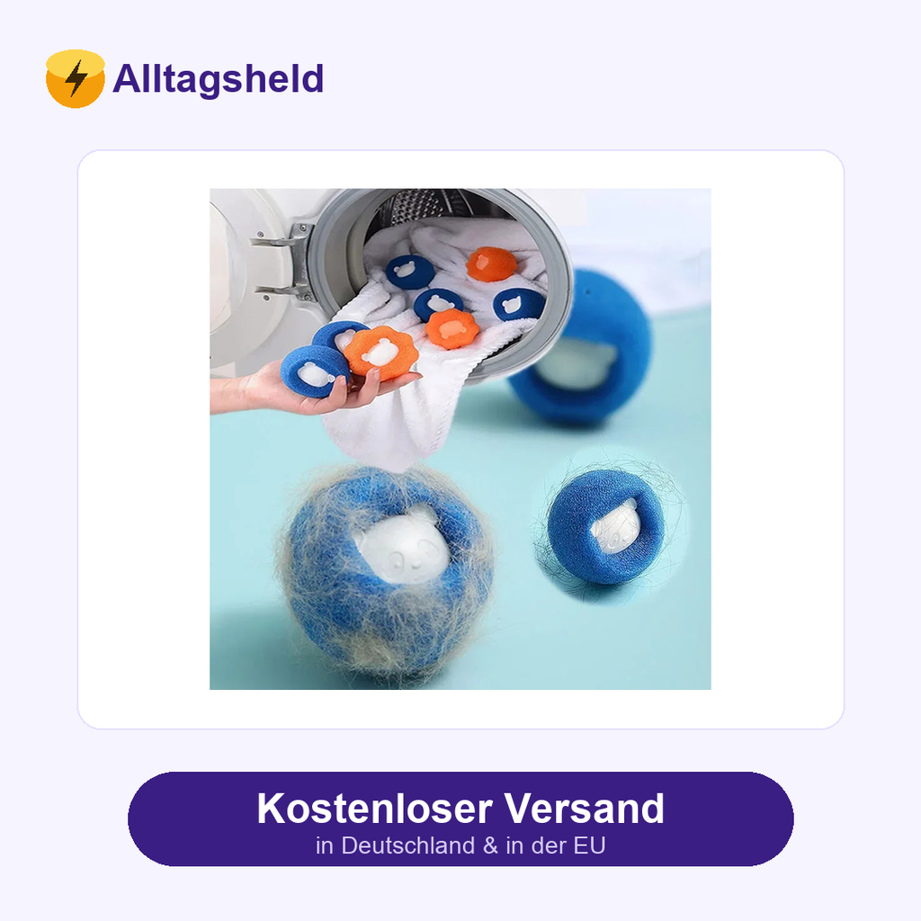 Wiederverwendbarer Fusselball für Tierhaare